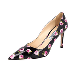 Prada Women's Black Leather Pumps / Heels 1I834I