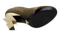 Prada Women's Green Leather Pumps / Heels 1I834L