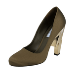 Prada Women's Green Leather Pumps / Heels 1I834L