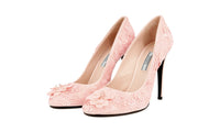 Prada Women's Pink Leather Pumps / Heels 1I893E