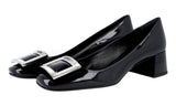 Prada Women's Black Leather Pumps / Heels 1I913F