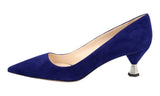 Prada Women's Blue Leather Pumps / Heels 1I930F