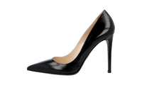 Prada Women's Black High-Quality Saffiano Leather Pumps / Heels 1I939F