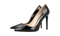 Prada Women's Black High-Quality Saffiano Leather Pumps / Heels 1I939F