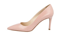 Prada Women's Pink High-Quality Saffiano Leather Pumps / Heels 1I939F