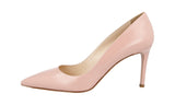Prada Women's Pink Saffiano Leather Pumps / Heels 1I939F