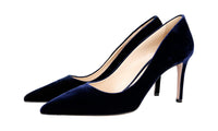 Prada Women's Blue Leather Pumps / Heels 1I939F