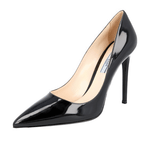 Prada Women's Black Leather High Heels Stilettos Pumps / Heels 1I939F