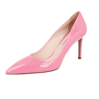 Prada Women's Pink Leather Pumps / Heels 1I939F