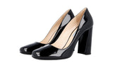 Prada Women's Black Leather Pumps / Heels 1I963F