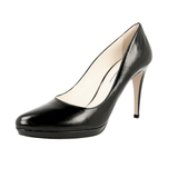 Prada Women's Black Saffiano Leather High Heels Stilettos Pumps / Heels 1IP079