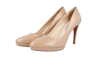 Prada Women's Beige Saffiano Leather Pumps / Heels 1IP079