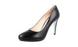 Prada Women's 1IP079 3F6K F0A64 Leather Pumps / Heels