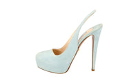 Prada Women's Blue Leather Pumps / Heels 1IP122