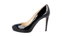 Prada Women's Black Leather Pumps / Heels 1IP286