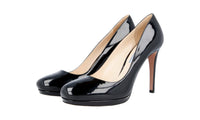 Prada Women's Black Leather Pumps / Heels 1IP286