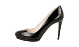 Prada Women's Black High-Quality Saffiano Leather Pumps / Heels 1IP286
