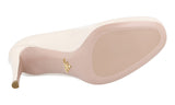 Prada Women's Beige Saffiano Leather Platform High Heels Stilettos Pumps / Heels 1IP286