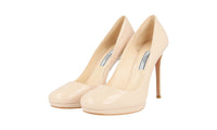 Prada Women's Beige Leather Pumps / Heels 1IP286