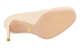 Prada Women's Beige Leather High Heels Stilettos Pumps / Heels 1IP286
