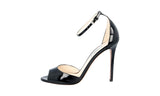 Prada Women's Black Leather Slingback Sandals Pumps / Heels 1K937F