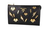 Prada Women's Black Saffiano Leather Evening Purse 1NE007