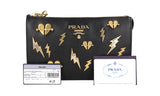 Prada Women's Black High-Quality Saffiano Leather Evening Purse 1NE007