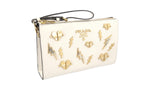 Prada Women's 1NE007 White Saffiano Leather Leather Evening Purse
