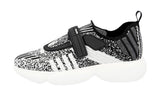 Prada Women's Grey Knit Cloudbust Lurex Sock Slip-on Sneaker 1S217I
