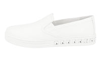 Prada Women's White Leather Sneaker 1S245G