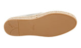 Prada Women's Gold Saffiano Leather Espadrilles 1S276H