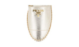 Prada Women's Gold Saffiano Leather Espadrilles 1S276H