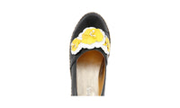 Prada Women's Black Leather Espadrilles 1S448H