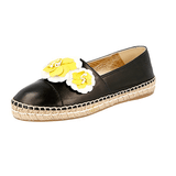 Prada Women's Black Leather Espadrilles 1S448H