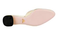 Prada Women's Gold Saffiano Leather Sandals 1S616I