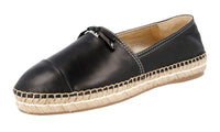 Prada Women's 1S740F 038 F0002 Leather Espadrilles