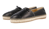 Prada Women's Black Leather Espadrilles 1S740F