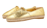 Prada Women's Gold Leather Espadrilles 1S740F