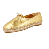 Prada Women's Gold Leather Espadrilles 1S740F