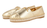 Prada Women's Gold Leather Espadrilles 1S740F