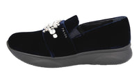 Prada Women's Blue Leather Sneaker 1S752I