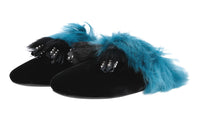 Prada Women's Black Leather Sandals 1S757H