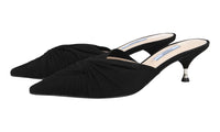 Prada Women's Black Leather Sandals 1S760I