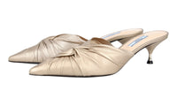 Prada Women's Gold Leather Pumps / Heels 1S760I