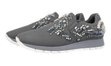 Prada Women's Grey Crystal Prax01 Slip-on Sneaker 1S875F