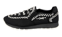 Prada Women's Black Crystal Prax01 Sneaker 1S877F