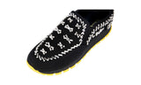 Prada Women's Black Crystal Prax01 Slip-on Sneaker 1S877F