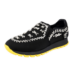Prada Women's Black Crystal Prax01 Slip-on Sneaker 1S877F