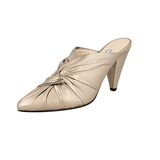 Prada Women's Bronze Leather Mules Sabots Pumps Sandals Pumps / Heels 1S8921