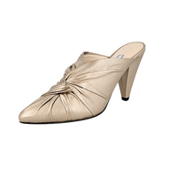 Prada Women's Bronze Leather Mules Pumps / Heels 1S8921